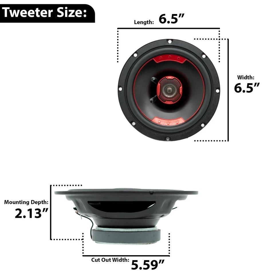 MB Quart XK2-116 6.5-Inch 240 Watt 2-Way Coaxial Speaker System 🔥New🔥