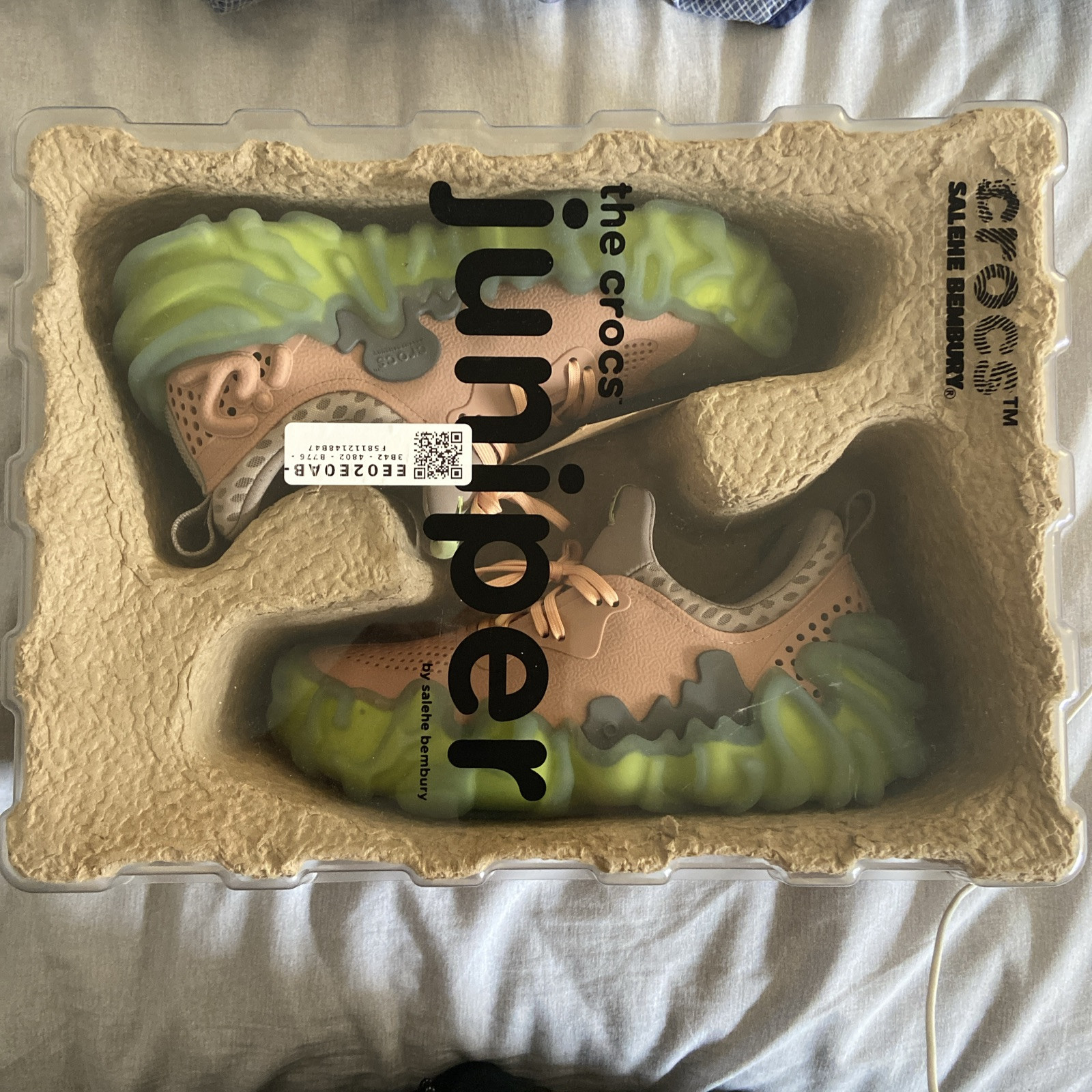 Salehe Bembury - Juniper Crocs “Guava” Size 9M