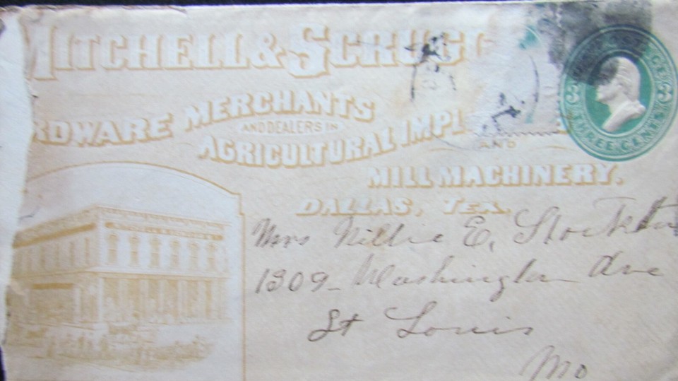 US, MITCHELL & SCRUGG HARDWARE MERCHANTS, FULL FRONT ADVERT. COVER