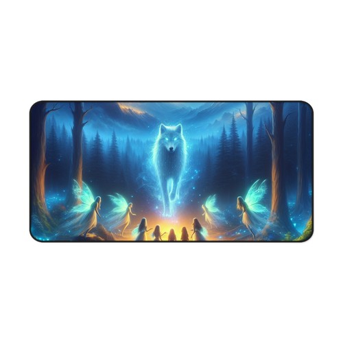 Magical Wolf Fairy Desk Mat - Afbeelding 10 van 13