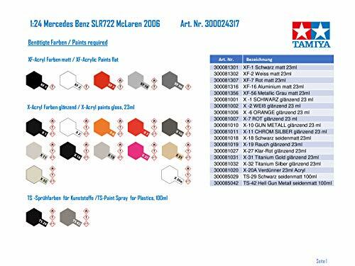 Kit Modelo Plástico Tamiya 1/24 Mercedes-Benz SLR McLaren Edición 722 NUEVO - Imagen 3 de 6