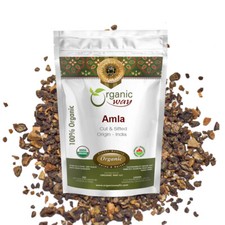 Organic Way Amla / Indian Gooseberry Cut Sifted - Kosher USDA Certified