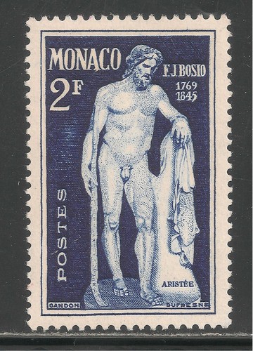 Monaco #211 (A51) VF MINT LH - 1948 2fr Aristaeus - Statue