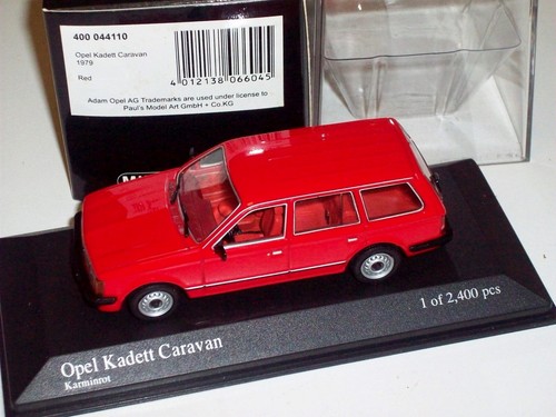 MINICHAMPS 1/43 OPEL KADETT CARAVAN 1979 Rosso Rouge 400044110 Limited 2400 pcs - Foto 4 di 15