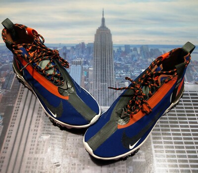 Nike React Runner Mid WR ISPA Blue Void/Black-Team Orange Mens Size 6 AT3143 400