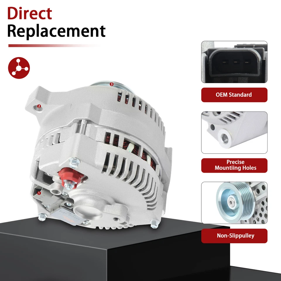 Alternador 3,8 L 7771 110A para Ford Mustang 1994-2000 Mercury Cougar 1994-1997 Foto 2 de 4