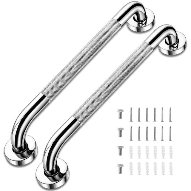 Stainless Steel Bathroom Disability Grab Handle Hand Rail 40cm Support Bar Stainless Steel Bathroom Disability Grab Handle Hand Rail 40cm Support Bar