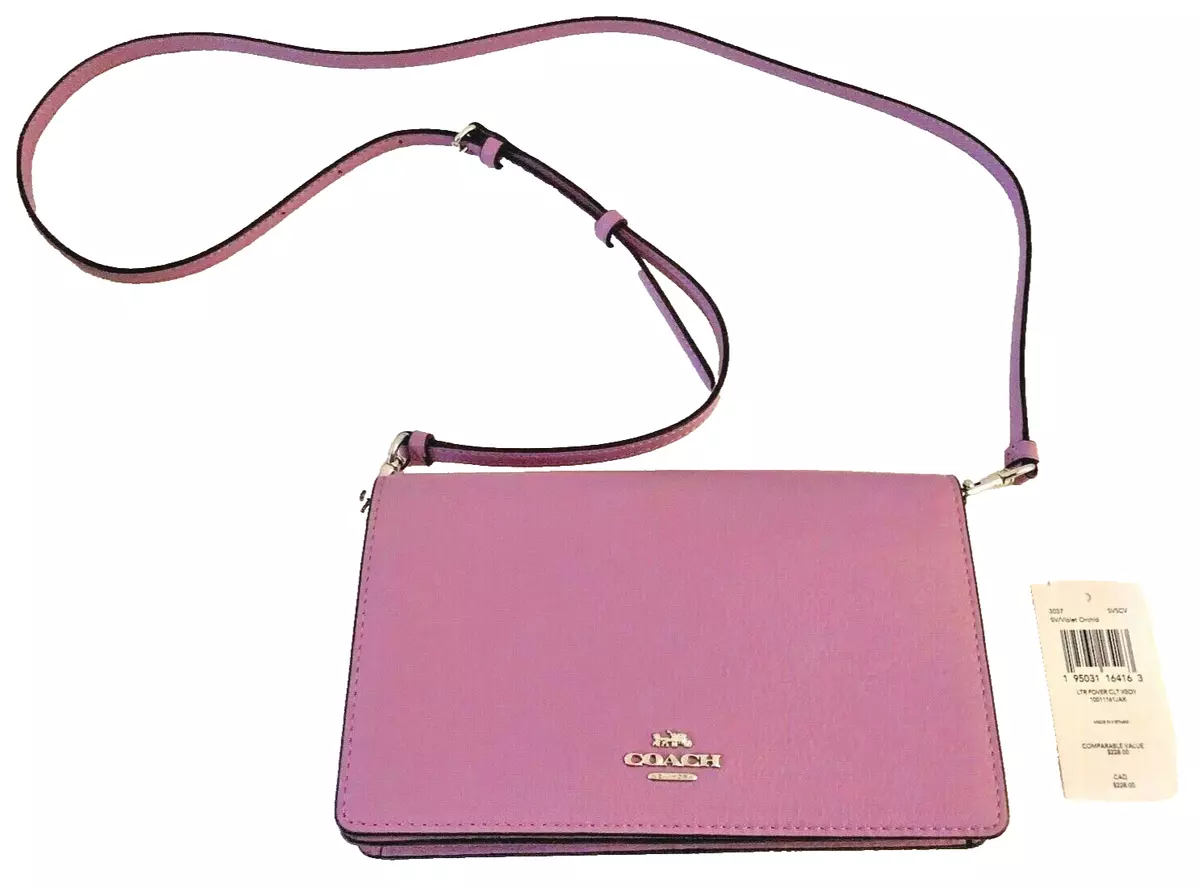 Coach Horse Carriage Tote Bag Bright Violet in Leather with Gold-tone - US