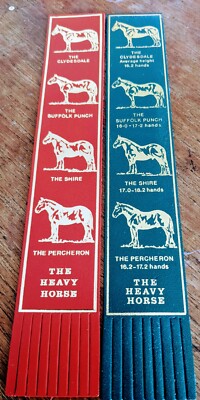 Heavy Horse   Leather Bookmark Bundle EXCELLENT FRONTS! B121