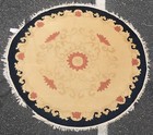 AN ART DECO DESIGN CHINESE ROUNDED RUG 5’ X 5’ — photo 1