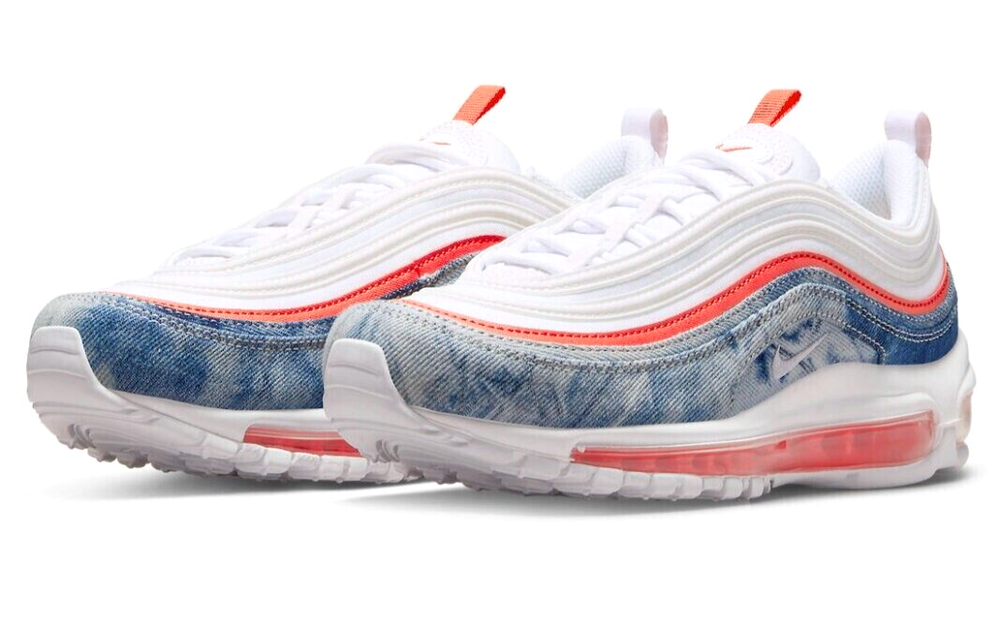Nike Air Max 97 Womens Size 6 Sail White Blue DV2180 900 Running Shoes