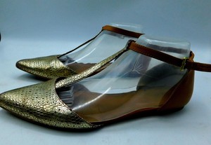 calvin klein ghita t strap flat