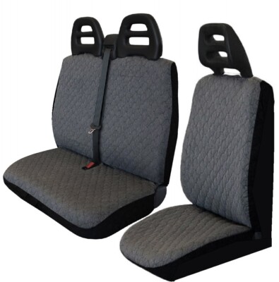 Sitzbezüge Set kompatibel mit 3-Sitzer Transportern Baumwolle gesteppt 100gr
