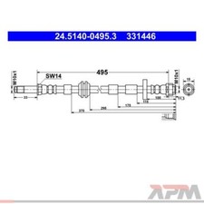 ATE 24.5140-0495.3 Bremsschlauch für Audi A8 4H2 4H8 4HC 4HL