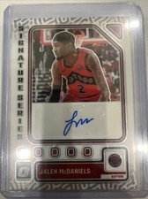 2023-24 Panini Donruss Optic Jalen McDaniels Signature Series Autograph SS-MCD