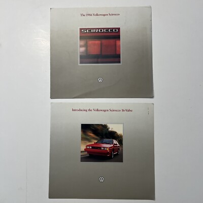 1986 Volkswagen Scirocco + 16 Valve brochures