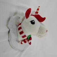 Gemmy Animated Singing Holiday Christmas Wall Mount Plush Unicorn Head