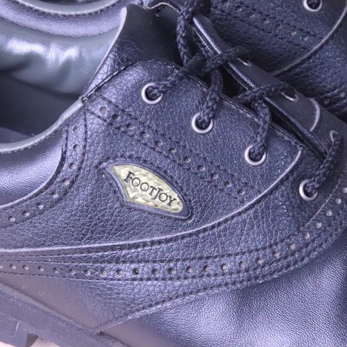 Footjoy Junior GJ Golfing Shoes Youth 6M Black Plastic Cleats 45038 - Picture 9 of 13