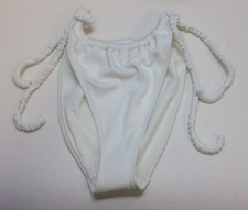 Aerie White Textured Cheekiest Bathing Suit Bottoms, Size XL, Free Shipping