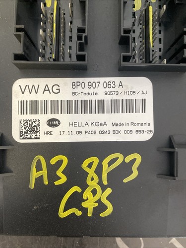Audi A3 Body Control Module BCM 8p0 907 063 A - Picture 7 of 8