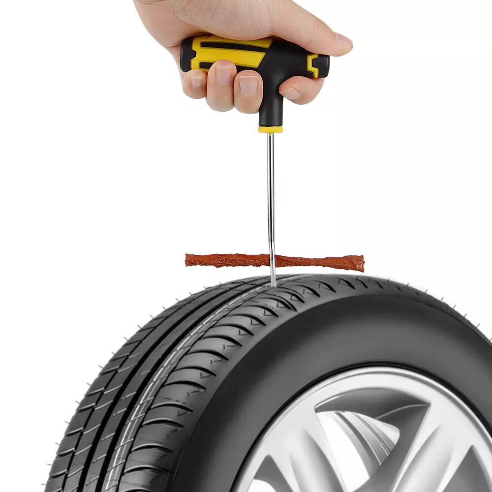 Kit de réparation crevaison pneu voiture tubeless mèches matériel  professionnel