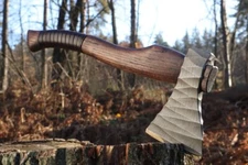 Camping axe Viking hand forged Hatchet high carbon steel AISI 1065 6.6lb 15.75"