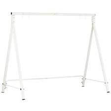 Metal Porch Swing Stand Heavy Duty Swing Frame Hanging Chair Stand Only White
