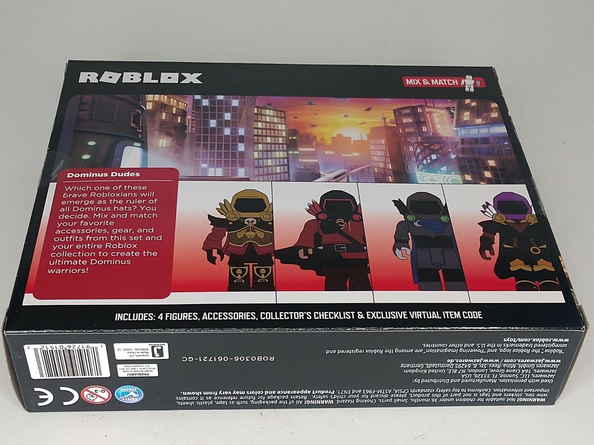 NEW Roblox Dominus Dudes Mix and Match Set of 4 Characters + Accessories +  Code