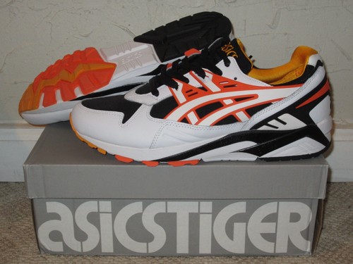 Asics Gel-Kayano Sneaker Happy Chaos weiß schwarz orange Herren Größe 10 NEU! 2021