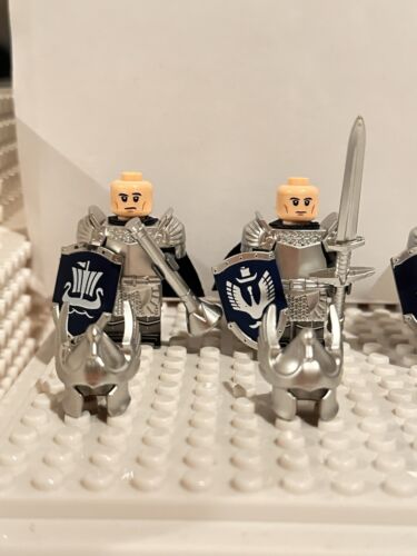 Lord of the Rings Brick Minifigures Knights x6 High Quality Detailed NEW - Picture 13 of 18
