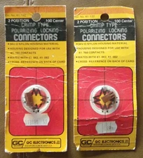 GC Electronics 2 Position Crimp Type Polarizing Locking Connectors 41-122