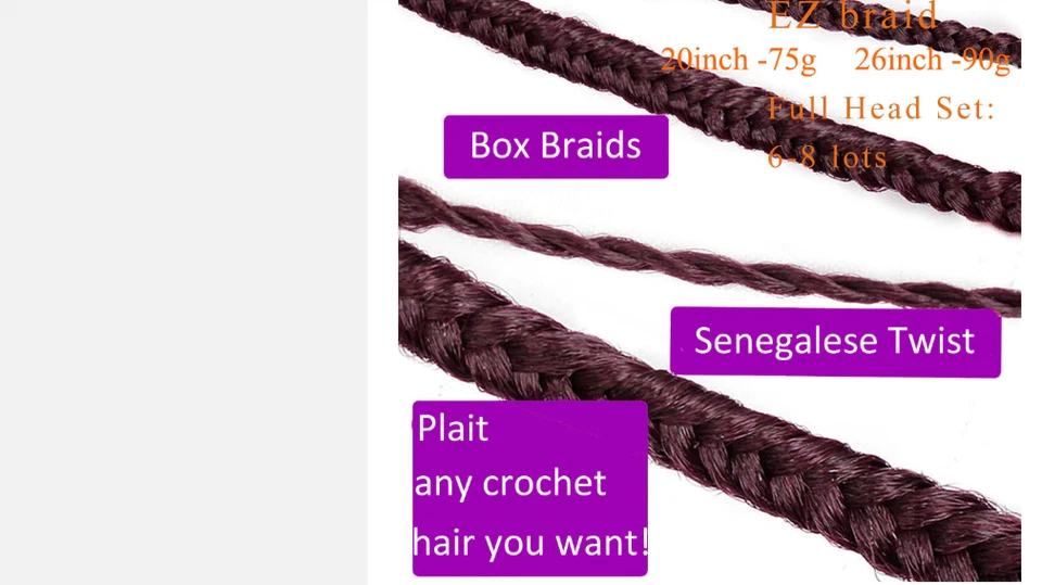 Extensions cheveux mèches tresses rajouts 👧🏽👸🏽24 pouces 60 cm France - Photo 3/4