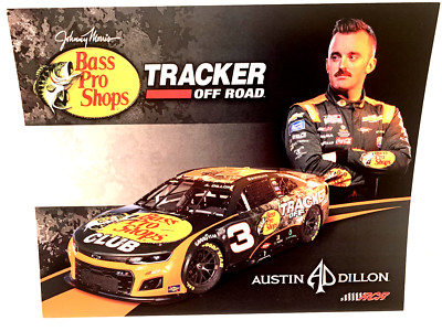 2023 AUSTIN DILLON #3 BASS PRO/TRACKR  CAMARO ZL1 RCR NASCAR CUP SERIES POSTCARD