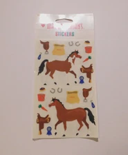 Mrs. Grossman's Lot of 3 Sticker Sheets Brand New Package ~Horse Tack~READ