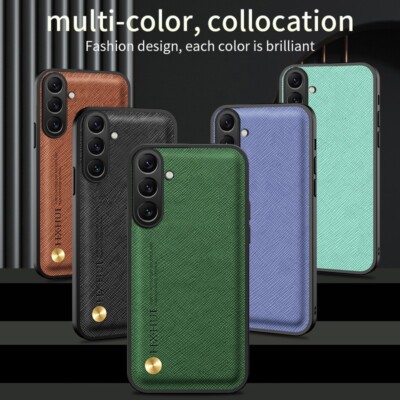 For Samsung Galaxy A15 A16 A55 A56 A06 A25 A35 PU Leather ShockProof Back Case