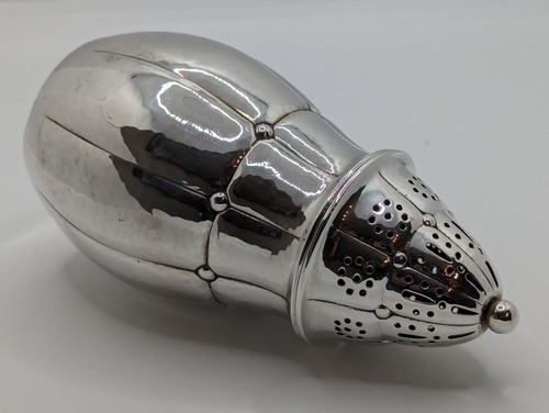 Antique 1924 Art Nouveau EVALD NIELSEN Danish Silver Sugar Caster / Shaker - Picture 6 of 13