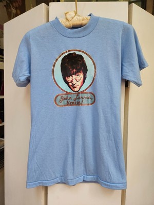 JOHN LENNON LIVES ON! RARE HTF TEE T-SHIRT 1st Owner From Central Park Mem. 1980