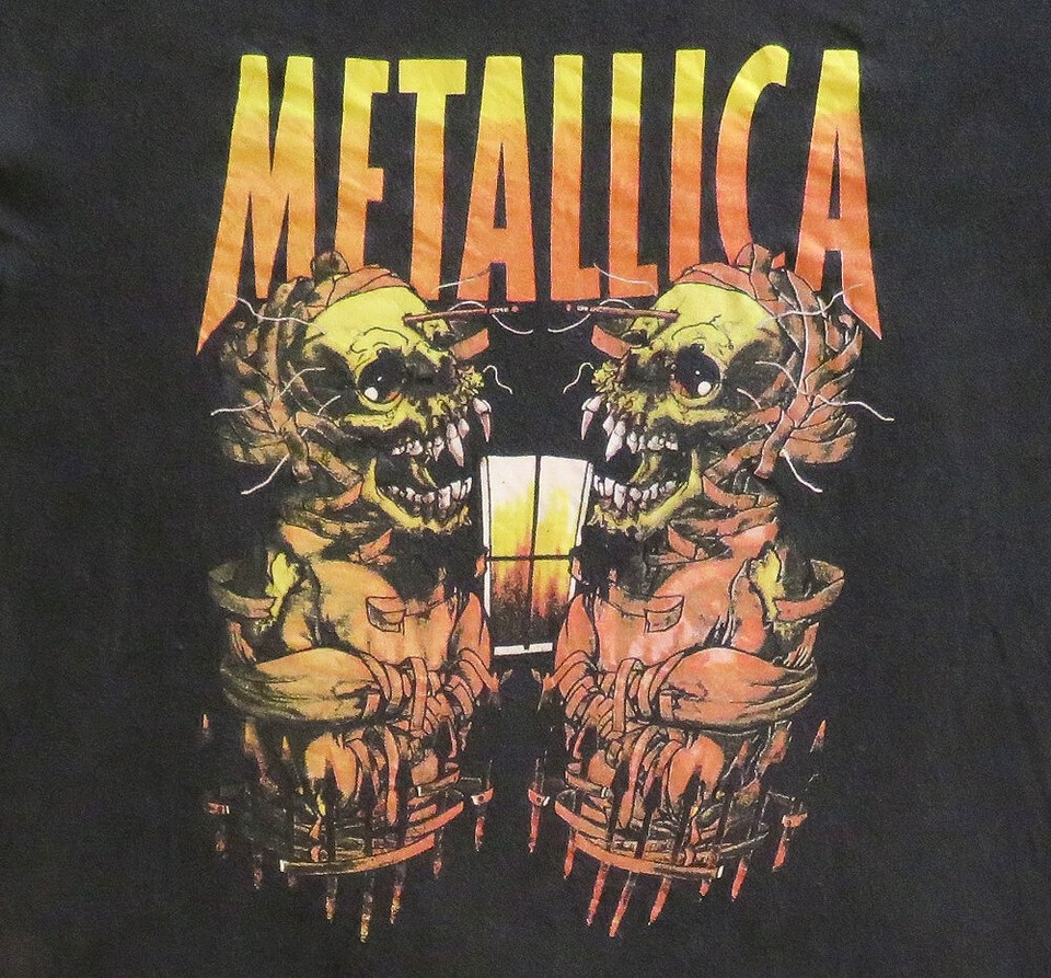 Maglietta Metallica Sanitarium Uomo - Nero Taglia L - Cotone Morbido, Girocollo, Manica Corta