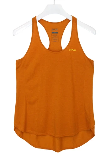 Pyua T-Shirt Damen Stretch LARGE Pullover Orange - Picture 9 of 9