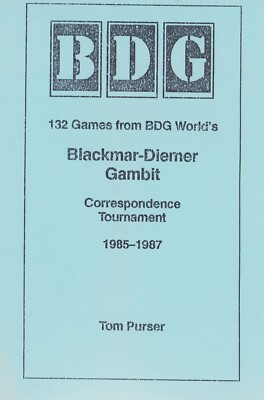 TOM PURSER BDG 132 SCHACHSPIELE VON BLACKMAR DIEMER GAMBIT 1991