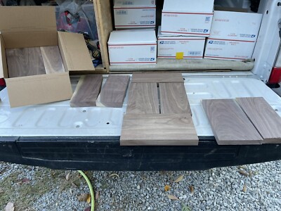 12  Long Full Box of Black Walnut Boards 7/8 To 3/4thick 5 1/2 Wide And Shorter.