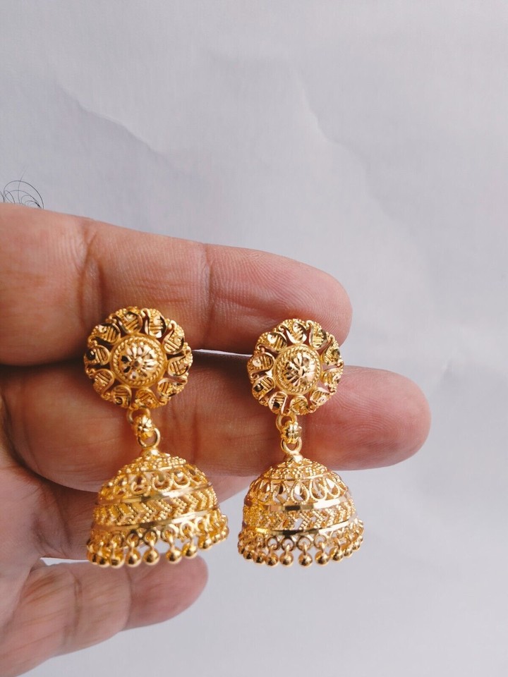 Ethnic Bollywood Traditional Earrings Jhumki Gold Plated Fashion Indian