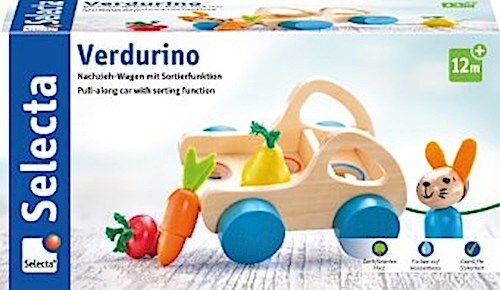 Verdurino, Obst-& Gemüsewagen, Nachzieh-und Sortierspielzeug