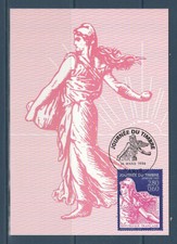 carte 1er jour  journée du timbre Semeuse  surtaxe  75 Paris   1996
