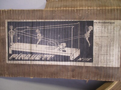 Jouet Mécanique Ancien AW030 SIC PIROUETT – Trio Acrobatique – Réf 116 – France