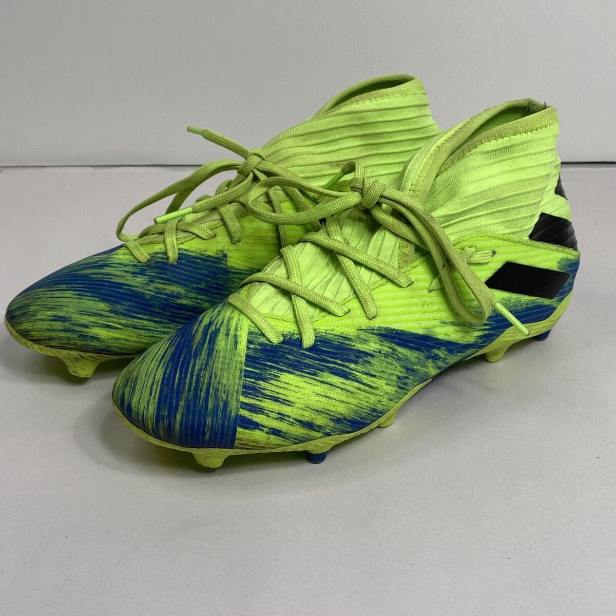 ADIDAS NEMEZIZ 19.3 FG SOCCER CLEATS MENS SIZE 6.5 GREEN ADIDAS NEMEZIZ 19.3 FG SOCCER CLEATS MENS SIZE 6.5 GREEN