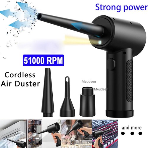Compressed Air Duster for Computer Keyboard 51000 Rpm USB Charging Mini Electric - Afbeelding 16 van 24