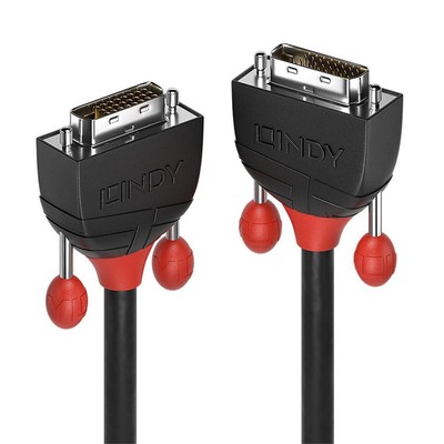 Lindy W128371007 874899 0.5M Dvi-D Dual Link Cable  Black Line ~E~
