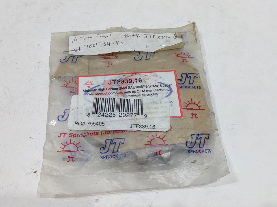 Piñones JT contra eje piñón 16 dientes 1979-2009 Honda JTF339-16 Foto 2 de 3