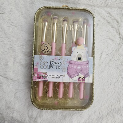 Ellen Tracy Complete Eye Brush Collection  - new - boxed 5 pieces Set 